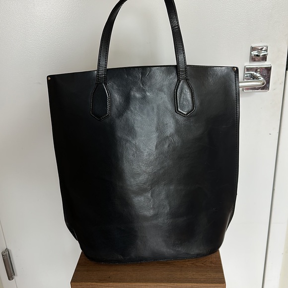 TRADEMARK Tall Leather Tote - Picture 3 of 15